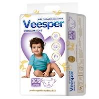 Pañal Paquetito Veesper Premium Sotf Talla XG - Bolsa 6 UN
