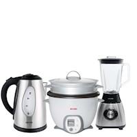 Pack Hogar Sazón Completa- Olla Arrocera + Licuadora+ Hervidor
