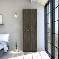 Closet 2 Puertas Home - Coñac /Blanco  Marca: TUHOME