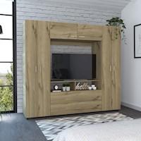 Closet Manila Z-200 6 Puertas Tv46 - Duna /Blanco  Marca: TUHOME