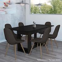 MESA COMEDOR VOLTERRA 160, MODELO: VOLTERRA, COLOR: WENGUE