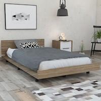 CAMA KAIA SINGLE, MODELO: KAIA, COLOR: MIEL / BLANCO