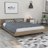 CAMA KAIA 2 PLAZAS, MODELO: KAIA, COLOR: MIEL / BLANCO