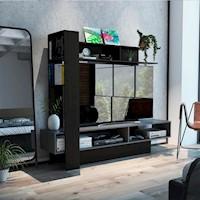 ESTANTE FLAMENCO TV60, MODELO: FLAMENCO, COLOR: WENGUE / PLOMO