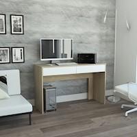 Escritorio Acre - Rovere / Blanco, Marca: TUHOME