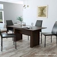 MESA DE COMEDOR CLASSIC 160, MODELO: VOLTERRA, COLOR: HABANO