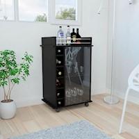 BAR DUKAT CON RUEDAS 1 PUERTA - WENGUE | TUHOME