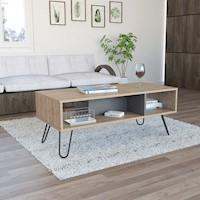 Mesa De Centro Vassel - Miel / Plomo, Marca: TUHOME