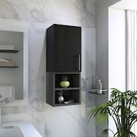 MUEBLE DE BAÑO MADRID 1 PUERTA - NEGRO / PLOMO | TUHOME