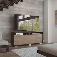 Rack Fraktal Tv70 , Color:  Habano / Miel,  Marca: TUHOME