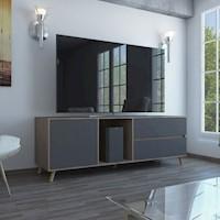 Rack Tv60 Salem , Color:  Miel / Plomo,  Marca: TUHOME