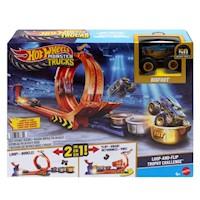 Hot Wheels Monster Trucks Competencia De Big Foot Giros