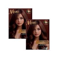Shampoo Tinte Castaño 1C con Argan 25mlx10 en Sachets Musa 2 und