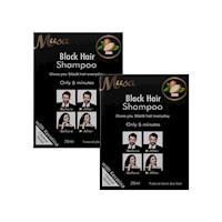 Shampoo Tinte Negro 1N con Keratina 25mlx10 en Sachets Musa 2 und