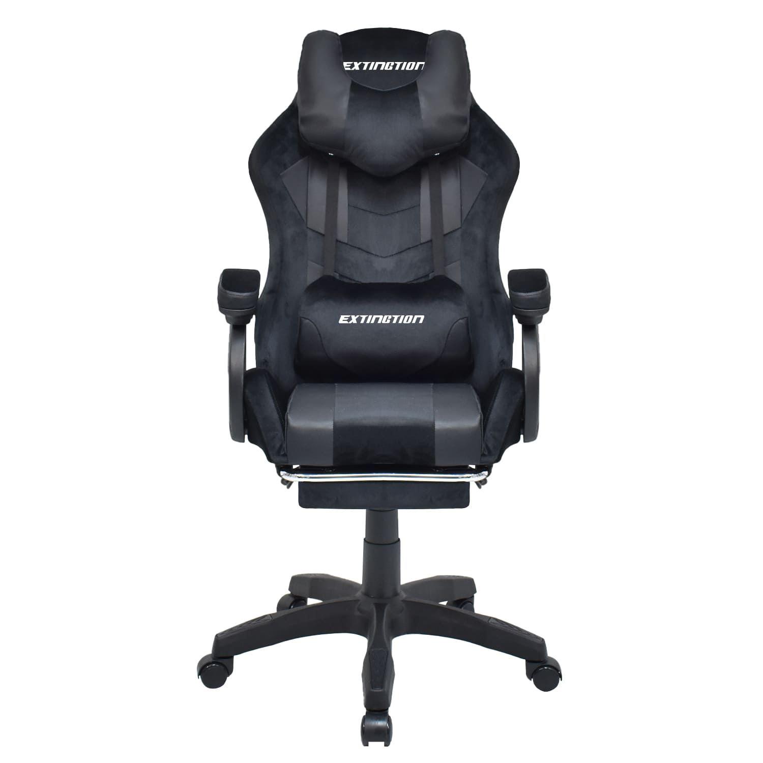 Silla Gamer Extingtion Sapp Gamuza-Cuerina Color Negro