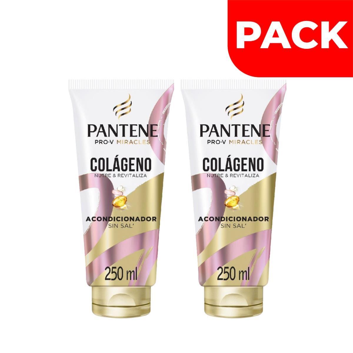 Pack Acondicionador Pantene Colágeno - Frasco 250 ML