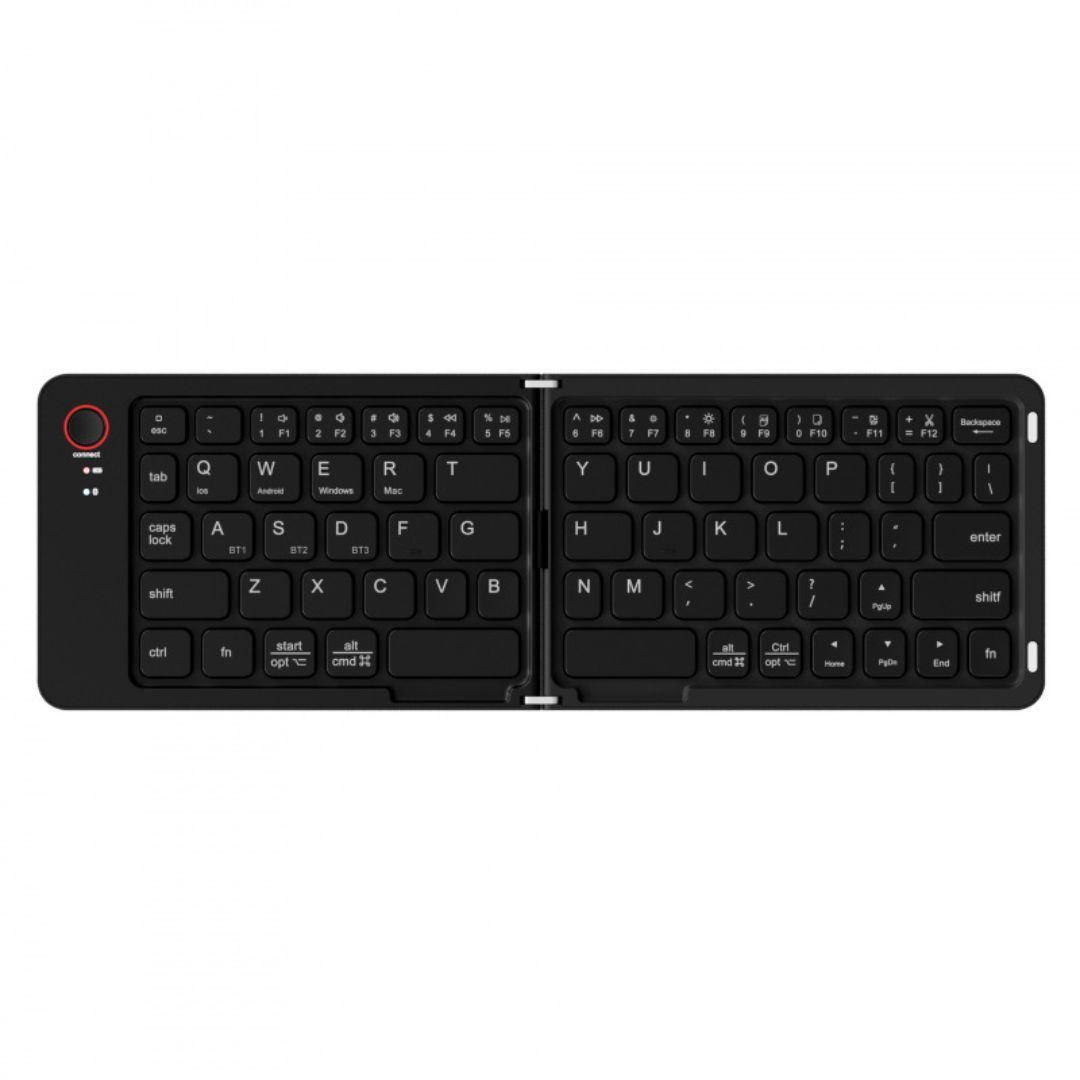 Teclado Inalámbrico Plegable Bluetooth Multidispositivo CMK-B023 Negro