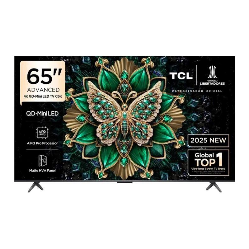 Televisor TCL 65 QD MINI LED 4K UHD Año 2025 Google TV 65C6K