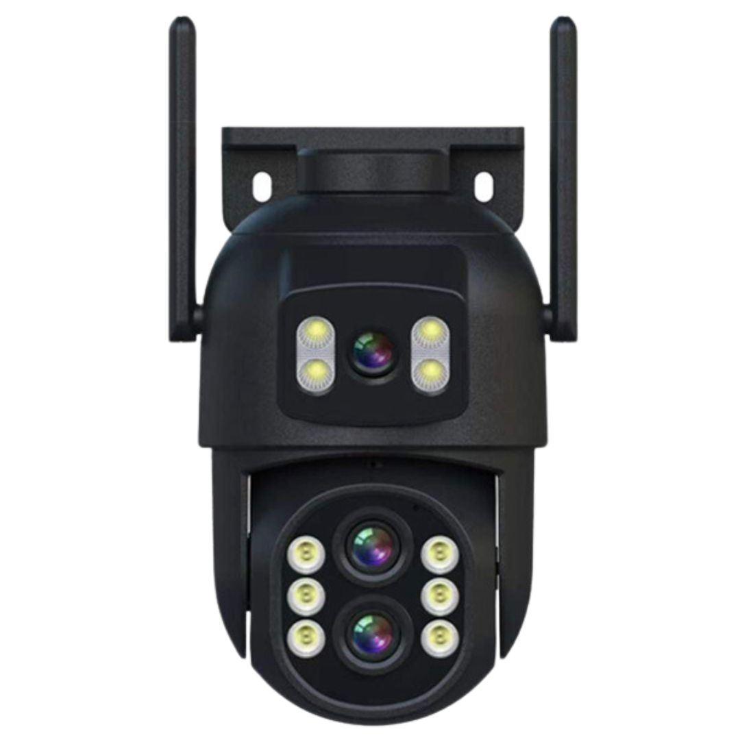 Cámara de Seguridad IP Full HD 360° WiFi Doble Lente Zoom 10x SEISA IPCSY9 Negro