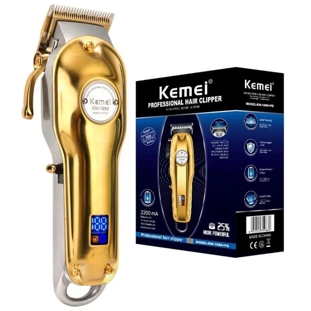 Cortador de Cabello Profesional Kemei 1986 Máquina Inalámbrica Clipper