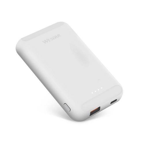 Wesdar - Power Bank 5000mAh Inalámbrico 15W Compatible 5W 75W 10W
