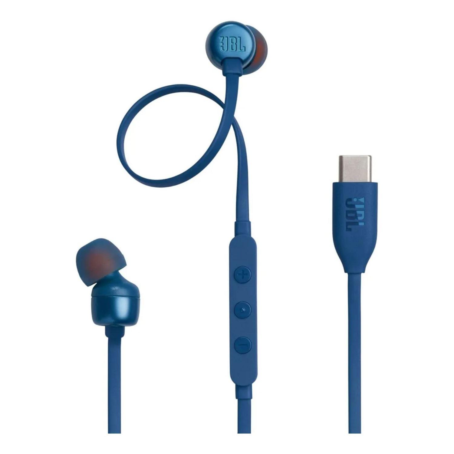 JBL Audifonos USB-C HI-RES Extra Bass + Ecualizador Tune 310C Azul