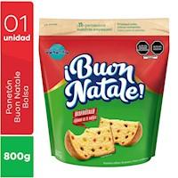 Panetón BUON NATALE Bolsa x 800gr - Caja x 6 und.
