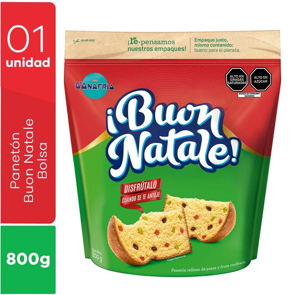 Panetón BUON NATALE Bolsa x 800gr
