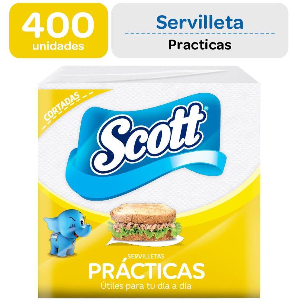Servilletas SCOTT Cortadas Básica Paquete 400un