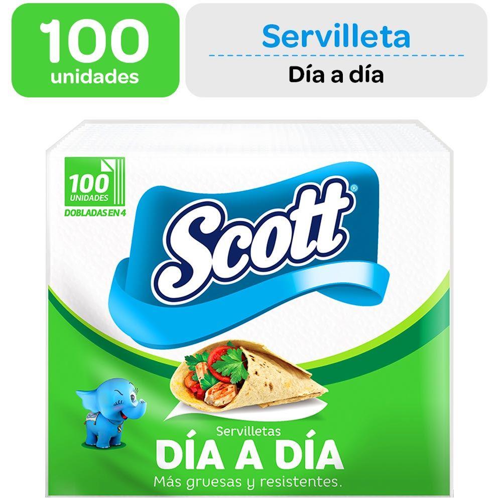 Servilletas SCOTT Dobladas Día a Día Paquete 100un
