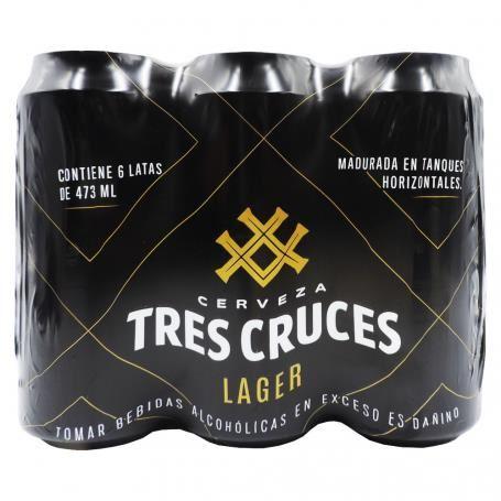 Cerveza TRES CRUCES Light Pack 6 Botella 355ml juntoz