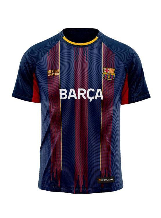 CAMISETA FÚTBOL HOMBRE BARCELONA RAYAS